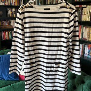 J crew Black and white stripped long sleeves